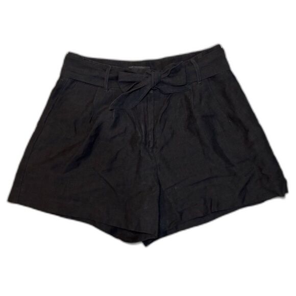 Ann Taylor Linen Shorts with Removable Tie Belt Size 6 - Picture 1 of 5